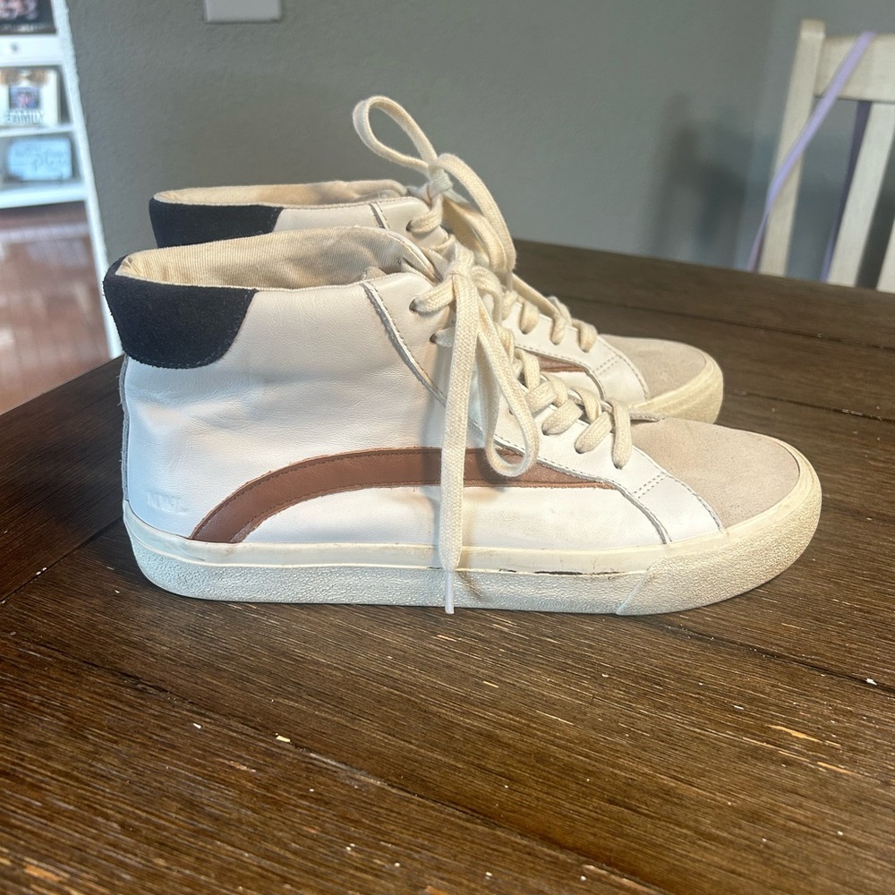 Madewell Sidewalk Leather sneakers size 8 women 6.5 men - Picture 6 of 12